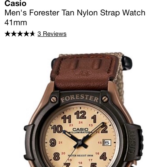 casio forester tan nylon